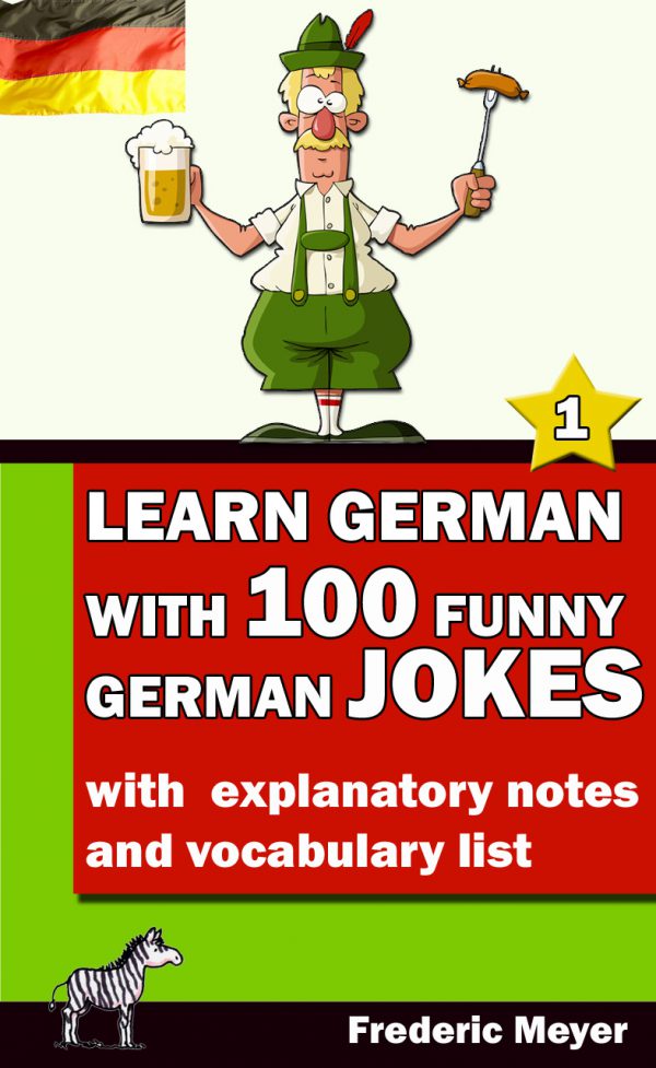 Buchcover - Learn German with 100 funny German jokes